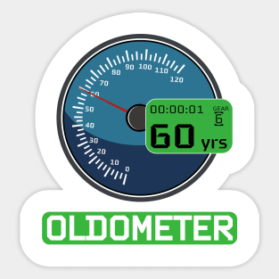 oldometer 60 Sticker